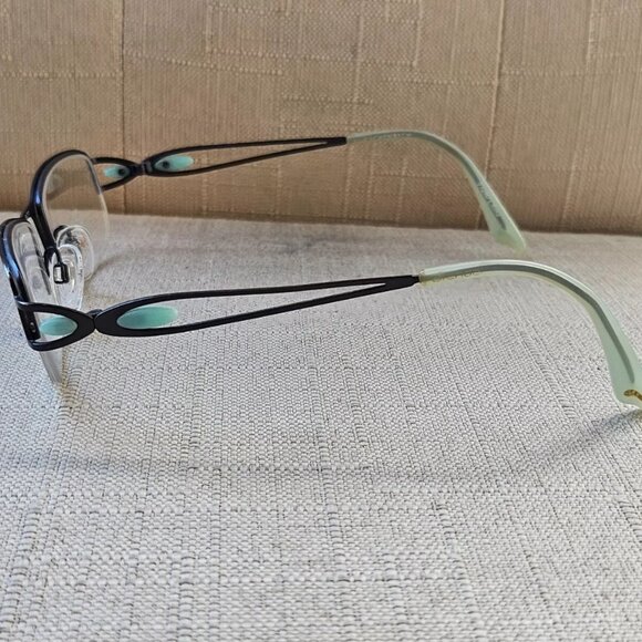 Brendel Ladies Eyeglasses Black/Blue Tone Eschenbach Glasses 50[]17 135 Frame - Picture 8 of 12